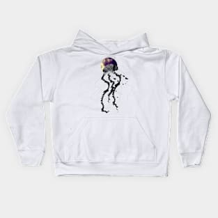 Floral Jellyfish Kids Hoodie